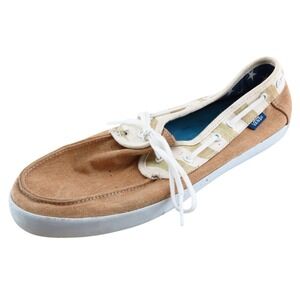 Vans Fashion Sneakers‎ Brown Fabric Women 9 Medium Casual Lace Up